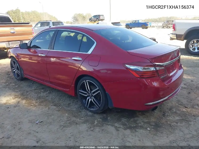 1HGCR2F1XHA156374 2017 Honda Accord Sport Se
