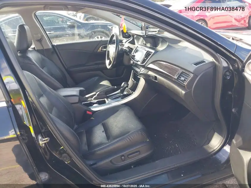 1HGCR3F89HA038478 2017 Honda Accord Ex-L V6