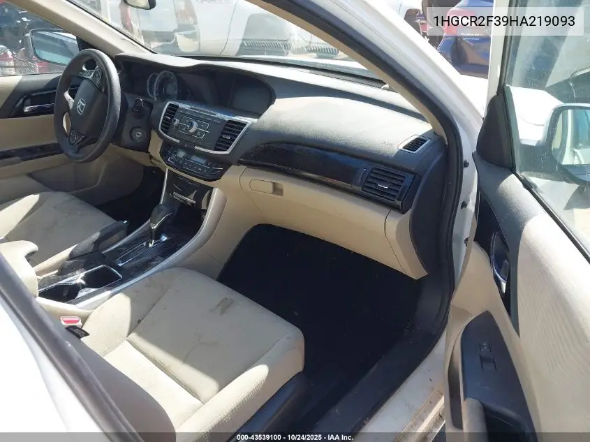 1HGCR2F39HA219093 2017 Honda Accord Lx
