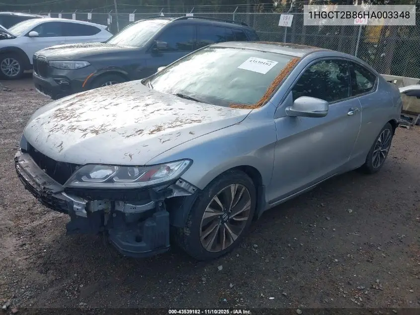 1HGCT2B86HA003348 2017 Honda Accord Ex-L V6