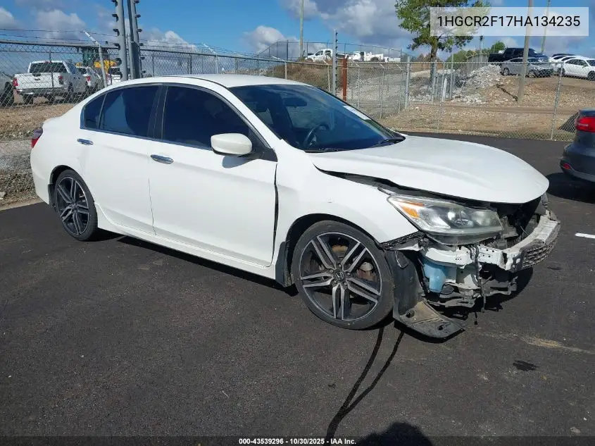 1HGCR2F17HA134235 2017 Honda Accord Sport Se