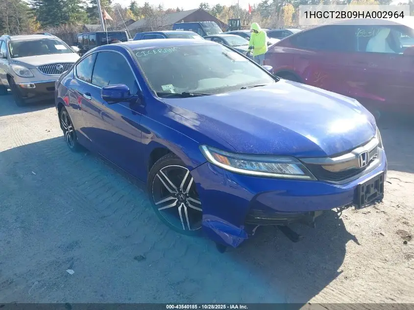 1HGCT2B09HA002964 2017 Honda Accord Touring V6