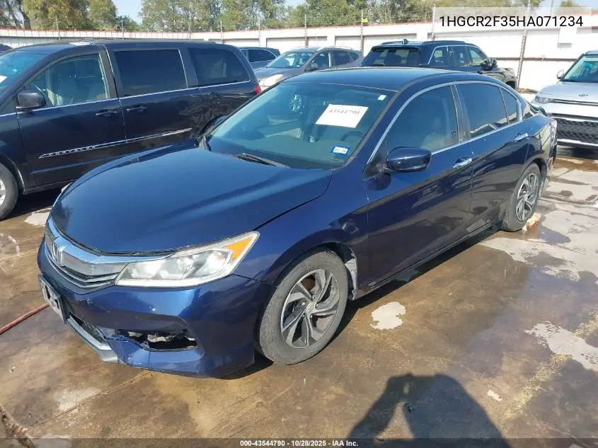 1HGCR2F35HA071234 2017 Honda Accord Lx