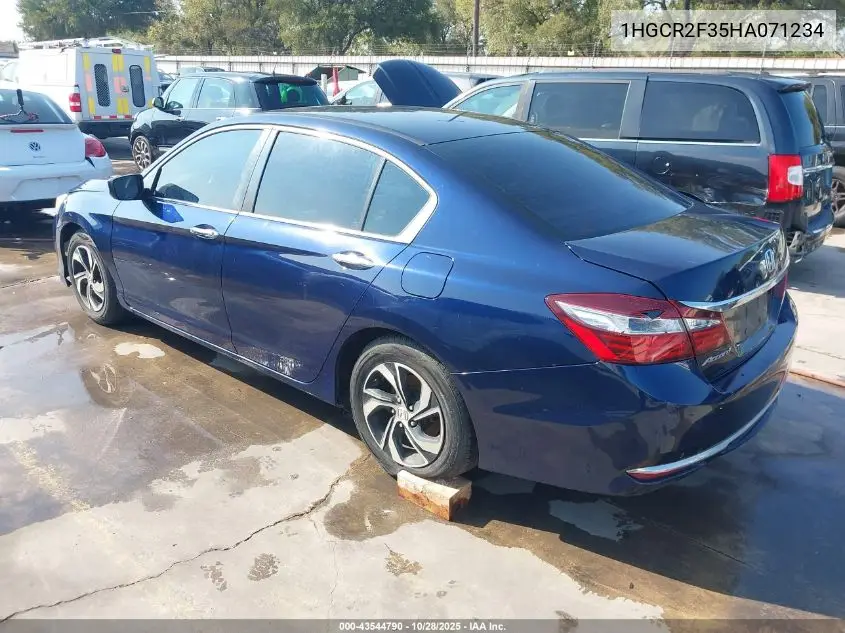 1HGCR2F35HA071234 2017 Honda Accord Lx