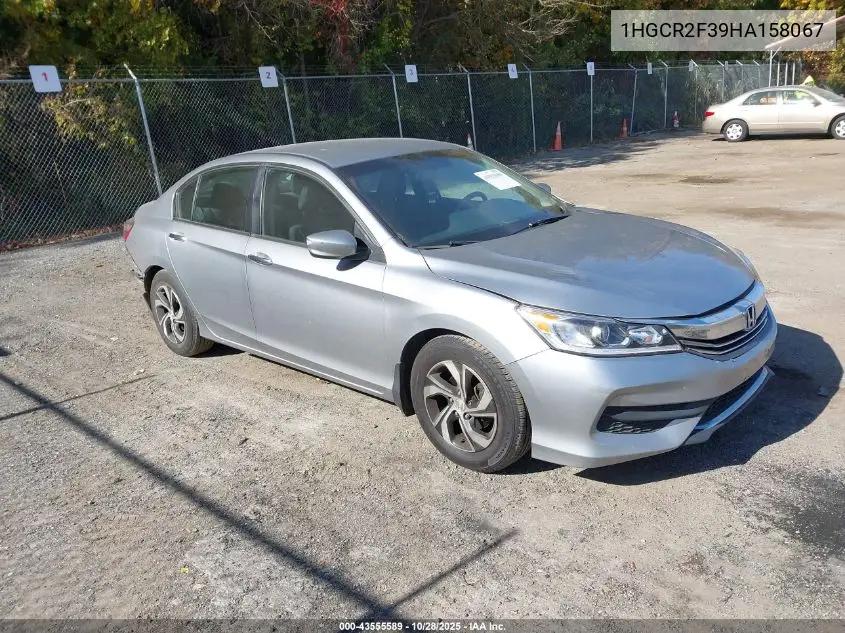 1HGCR2F39HA158067 2017 Honda Accord Lx