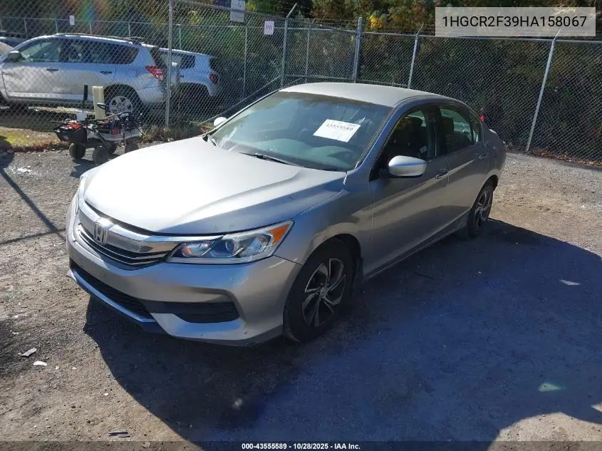 1HGCR2F39HA158067 2017 Honda Accord Lx