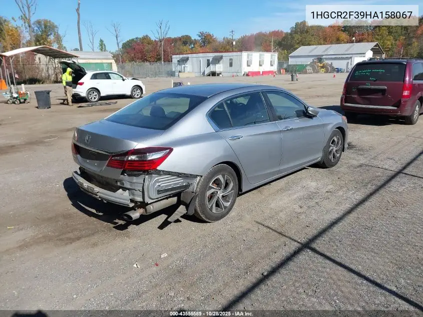 1HGCR2F39HA158067 2017 Honda Accord Lx