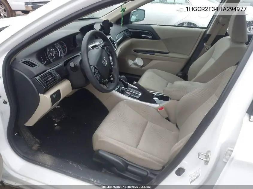 1HGCR2F34HA294977 2017 Honda Accord Lx