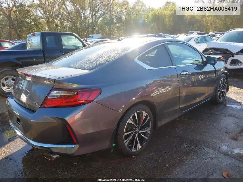 1HGCT2B82HA005419 2017 Honda Accord Ex-L V6
