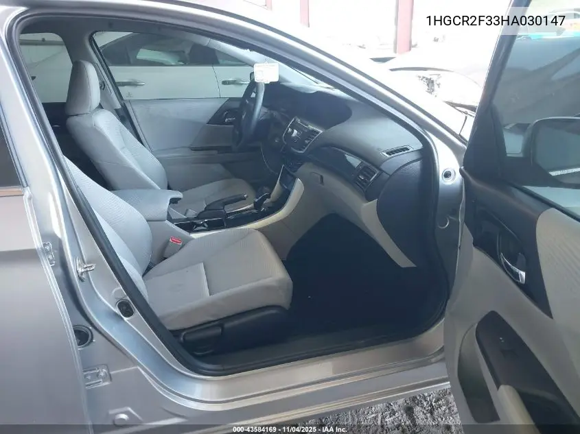 1HGCR2F33HA030147 2017 Honda Accord Lx