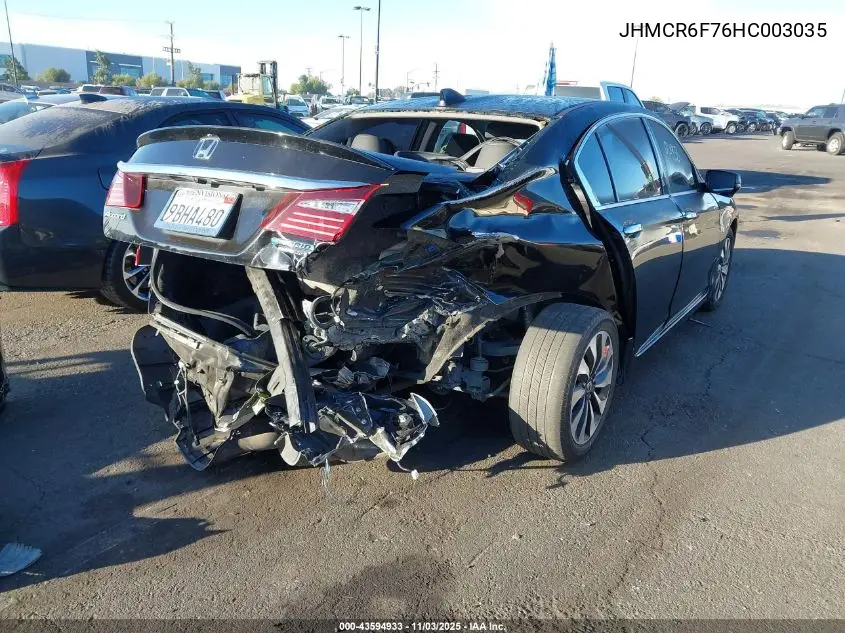 JHMCR6F76HC003035 2017 Honda Accord Hybrid Touring