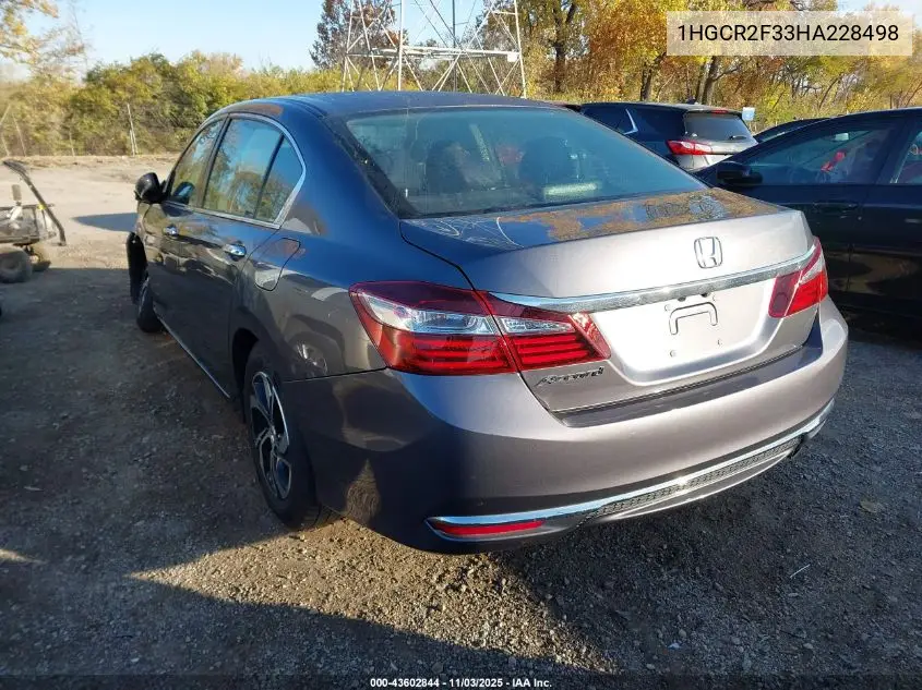 1HGCR2F33HA228498 2017 Honda Accord Lx