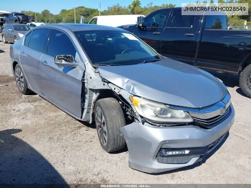 JHMCR6F5XHC028549 2017 Honda Accord Hybrid Ex-L