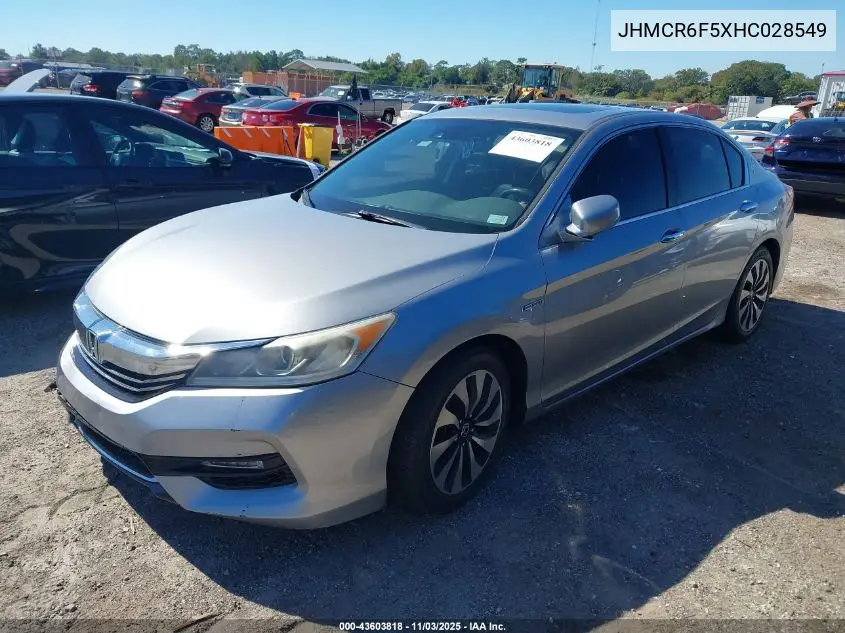 JHMCR6F5XHC028549 2017 Honda Accord Hybrid Ex-L
