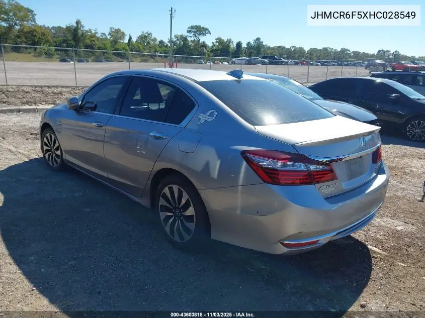 JHMCR6F5XHC028549 2017 Honda Accord Hybrid Ex-L