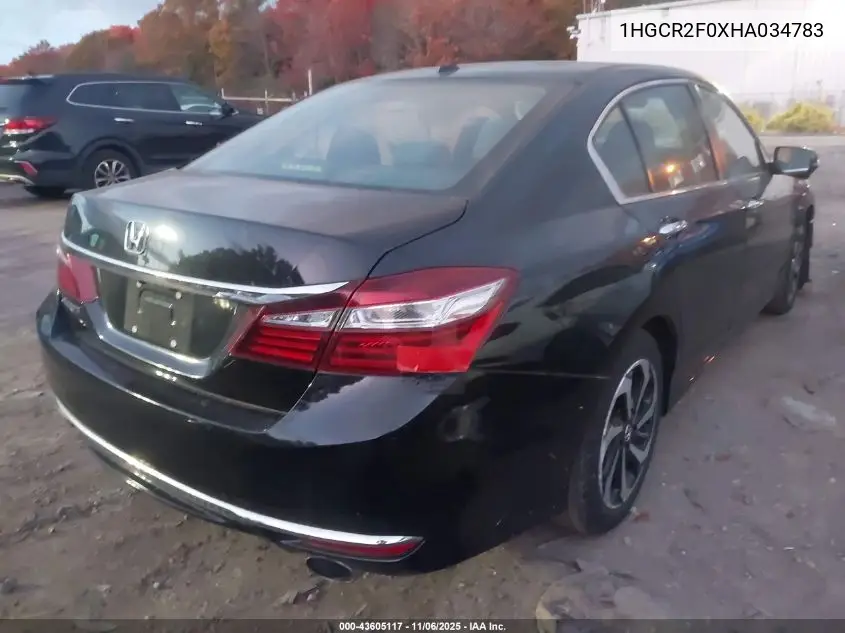 1HGCR2F0XHA034783 2017 Honda Accord Ex