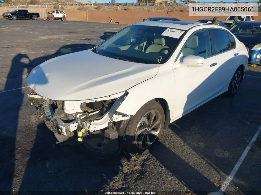 1HGCR2F89HA065061 2017 Honda Accord Ex-L