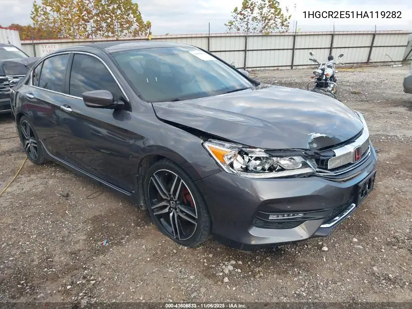 1HGCR2E51HA119282 2017 Honda Accord Sport