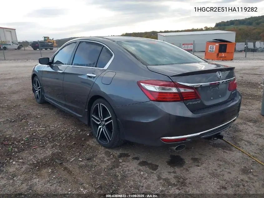 1HGCR2E51HA119282 2017 Honda Accord Sport