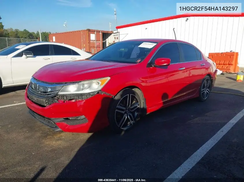 1HGCR2F54HA143297 2017 Honda Accord Sport