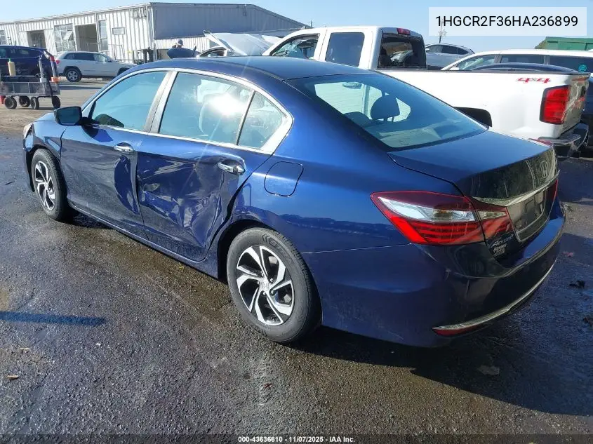 1HGCR2F36HA236899 2017 Honda Accord Lx