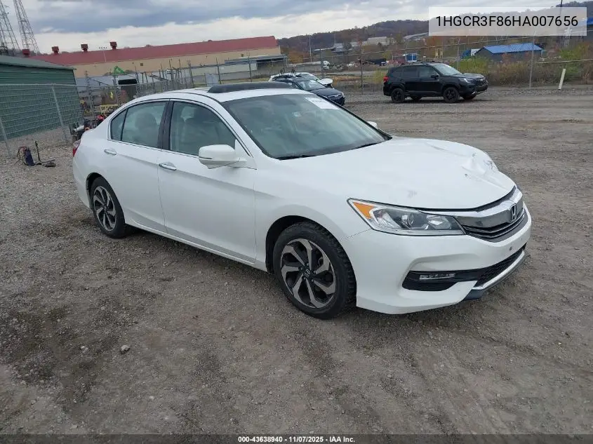 1HGCR3F86HA007656 2017 Honda Accord Ex-L V6