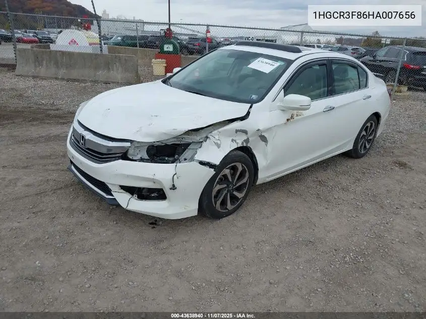 1HGCR3F86HA007656 2017 Honda Accord Ex-L V6