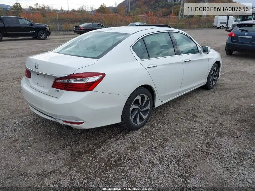 1HGCR3F86HA007656 2017 Honda Accord Ex-L V6