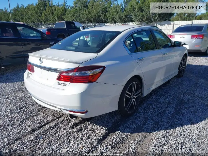 1HGCR2F14HA078304 2017 Honda Accord Sport Se