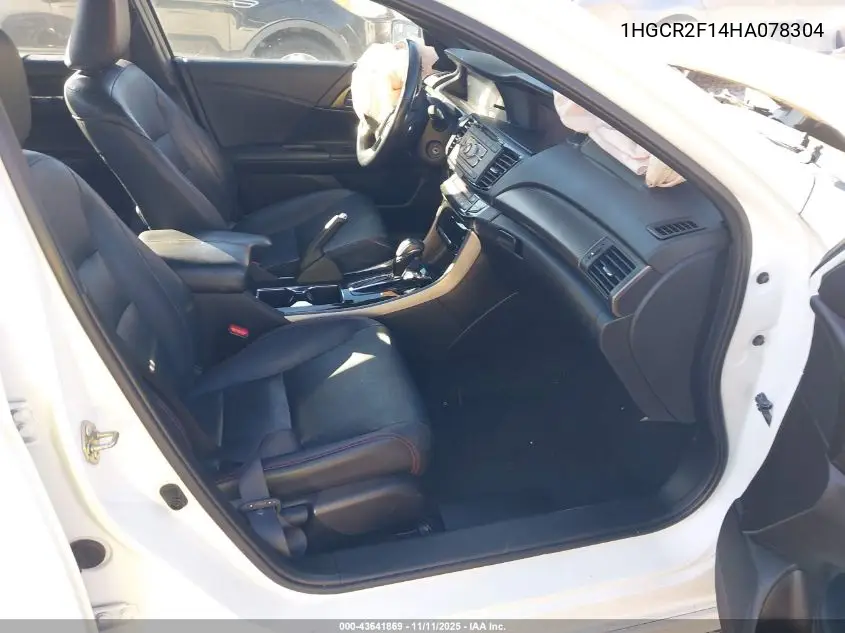 1HGCR2F14HA078304 2017 Honda Accord Sport Se