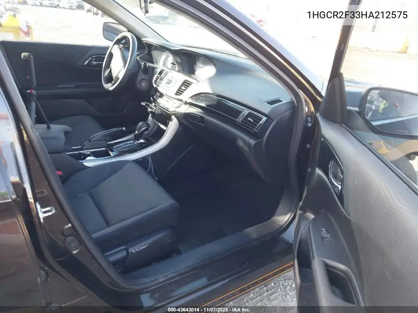 1HGCR2F33HA212575 2017 Honda Accord Lx