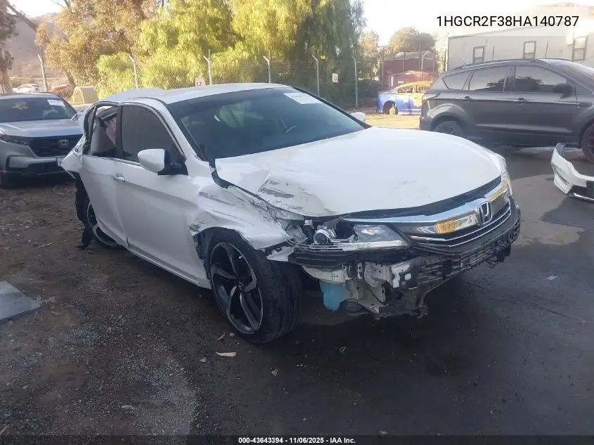 1HGCR2F38HA140787 2017 Honda Accord Lx
