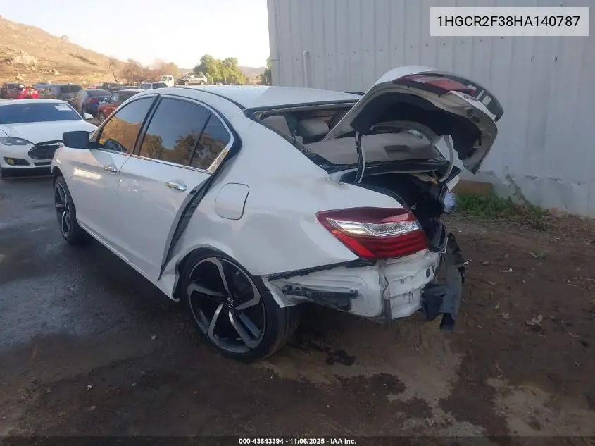 1HGCR2F38HA140787 2017 Honda Accord Lx
