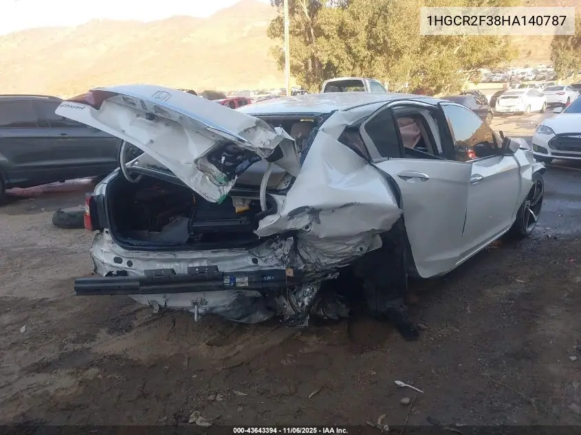 1HGCR2F38HA140787 2017 Honda Accord Lx