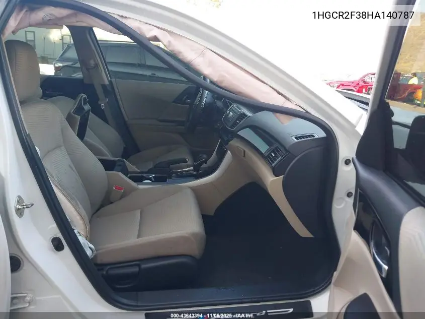 1HGCR2F38HA140787 2017 Honda Accord Lx