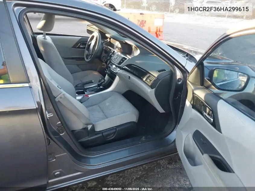 1HGCR2F36HA299615 2017 Honda Accord Lx