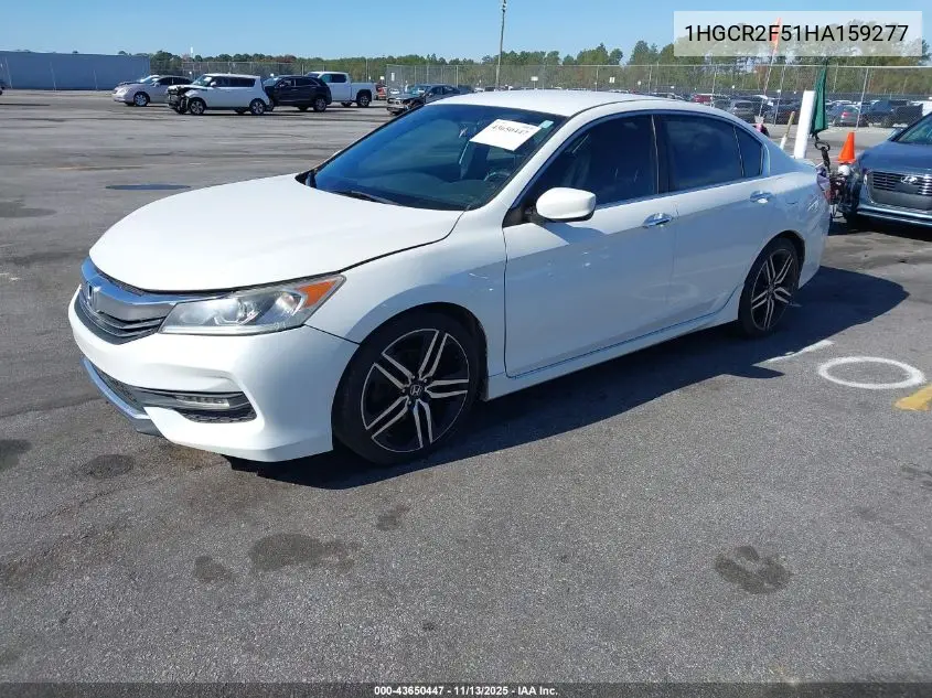 1HGCR2F51HA159277 2017 Honda Accord Sport