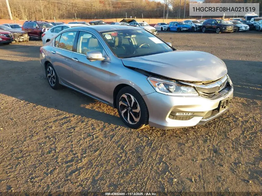 1HGCR3F08HA021519 2017 Honda Accord Ex-L V6