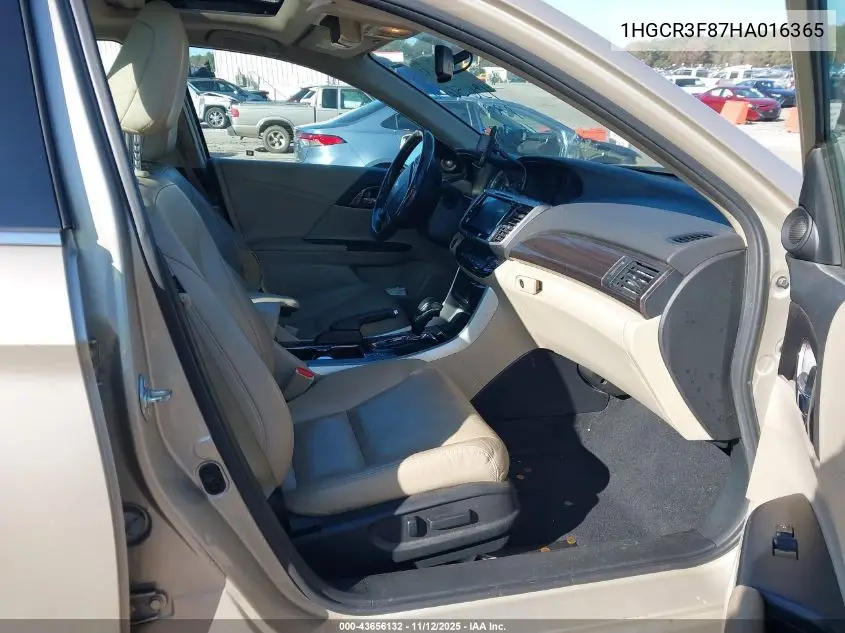1HGCR3F87HA016365 2017 Honda Accord Ex-L V6