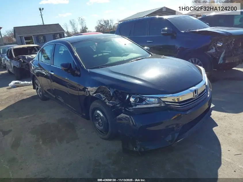 1HGCR2F32HA124200 2017 Honda Accord Lx