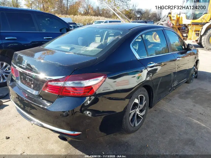 1HGCR2F32HA124200 2017 Honda Accord Lx