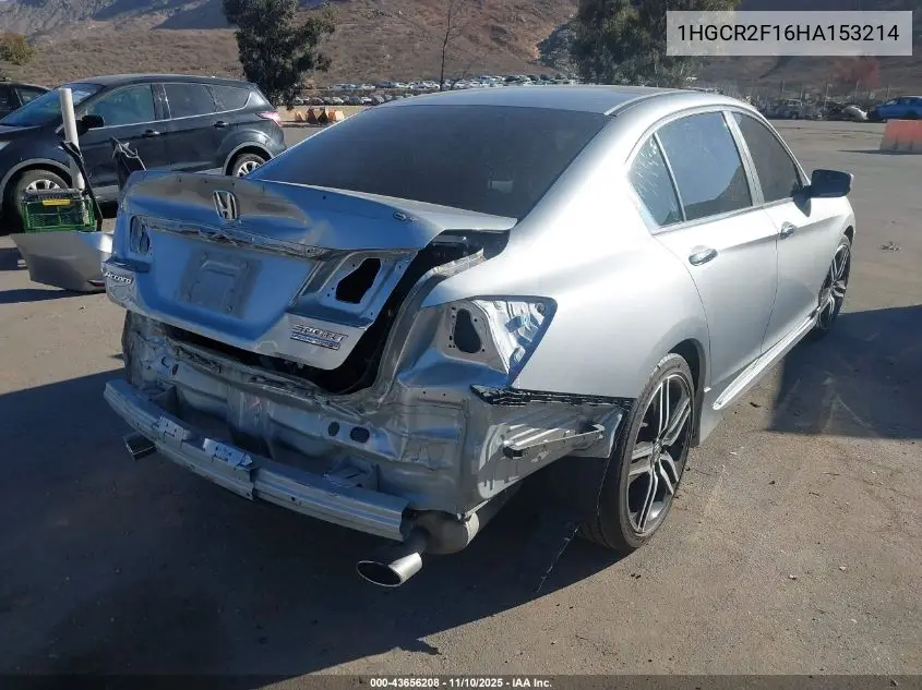 1HGCR2F16HA153214 2017 Honda Accord Sport Se