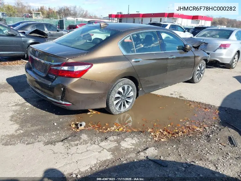 JHMCR6F78HC000282 2017 Honda Accord Hybrid Touring