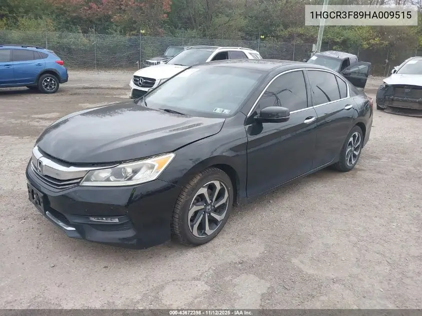 1HGCR3F89HA009515 2017 Honda Accord Ex-L V6