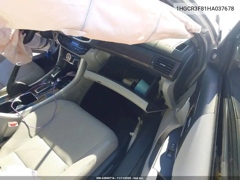1HGCR3F81HA037678 2017 Honda Accord Ex-L V6