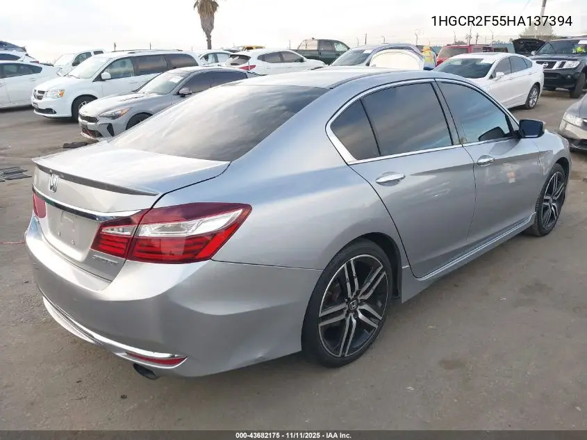 1HGCR2F55HA137394 2017 Honda Accord Sport