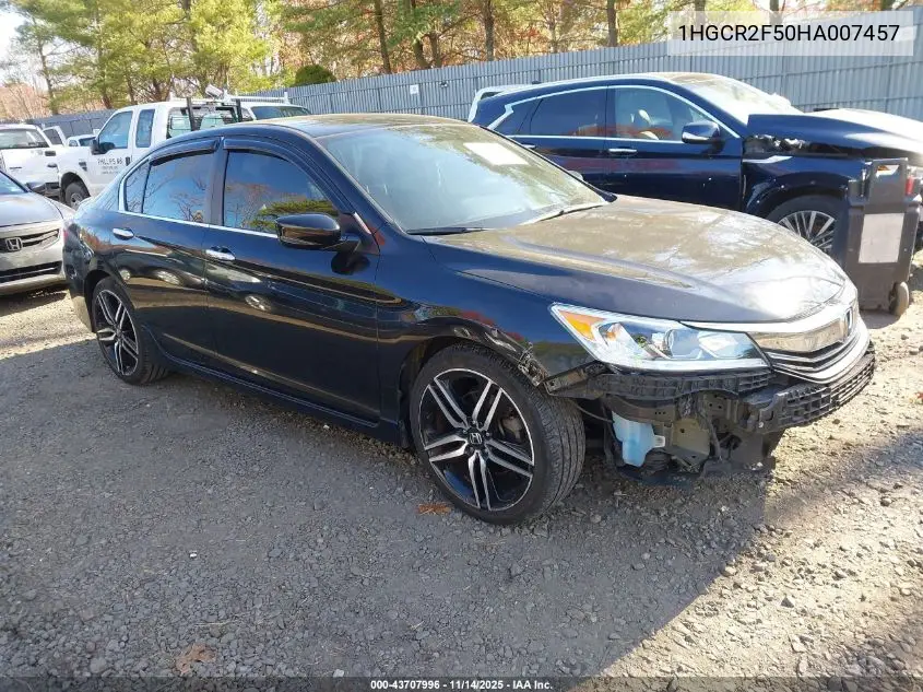 1HGCR2F50HA007457 2017 Honda Accord Sport