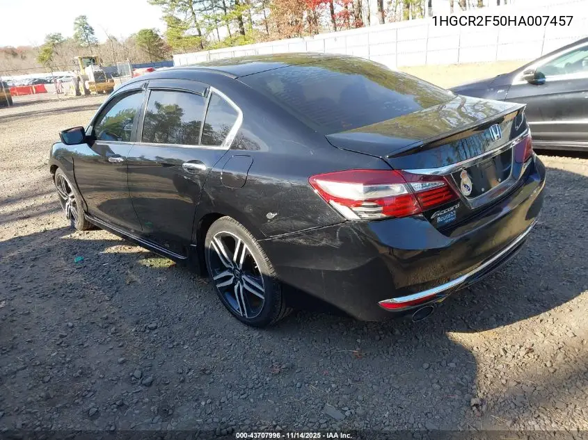 1HGCR2F50HA007457 2017 Honda Accord Sport