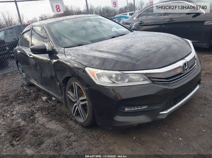 1HGCR2F13HA065740 2017 Honda Accord Sport Se