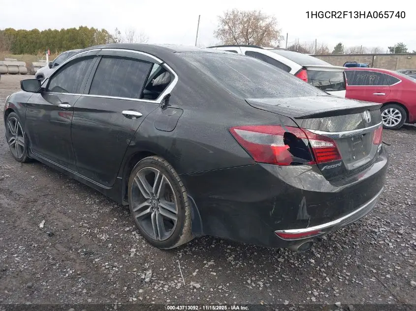 1HGCR2F13HA065740 2017 Honda Accord Sport Se